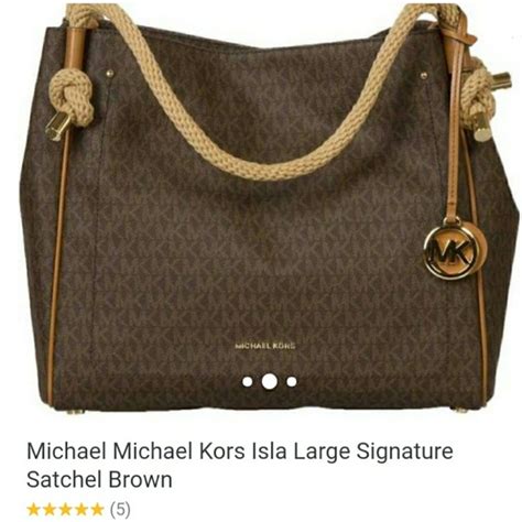 Michael Kors Isla Large Signature Satchel 